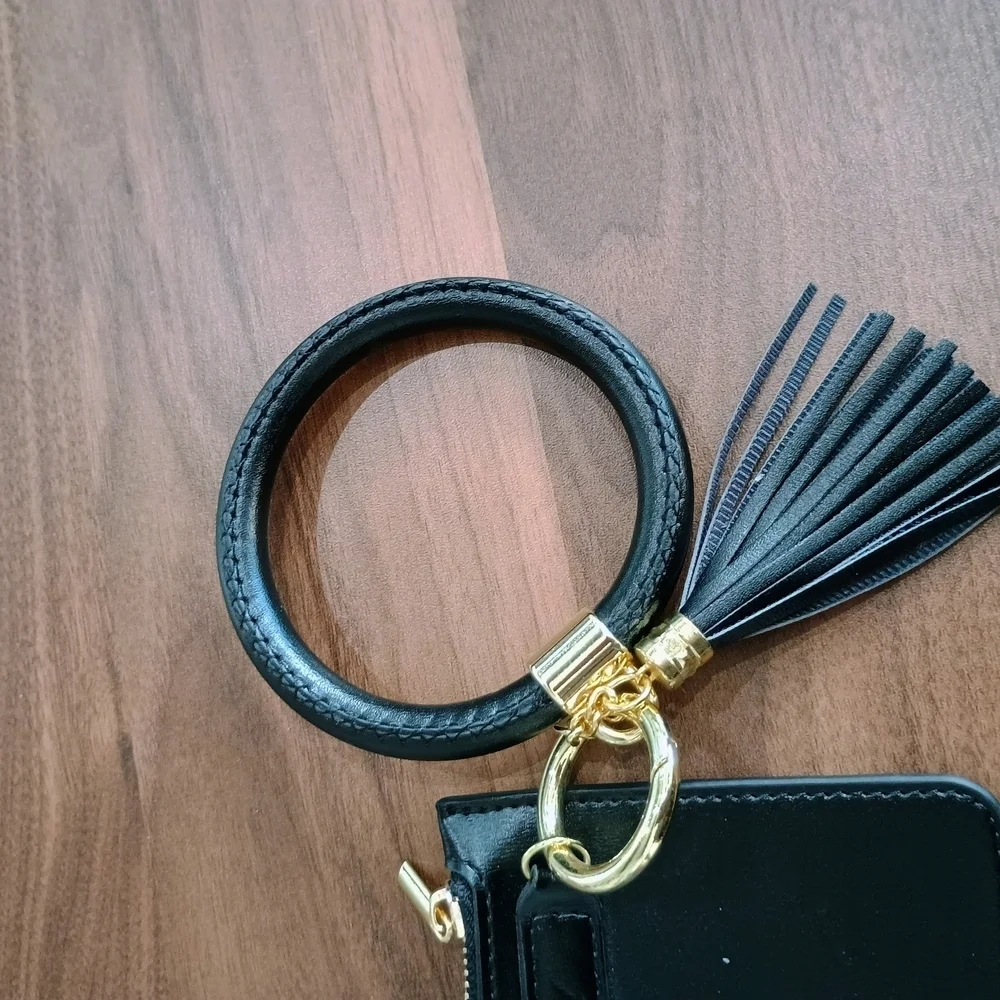 Elegant Black Wristlet Clutch